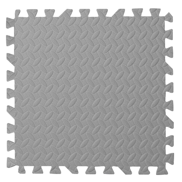 Alfombra para bebé Boovnll de 12 x 12 x 0,4 pulgadas, de espuma EVA cuadrada, con cuadrados entrelazados, para bebés, niños pequeños, guardería, sala de juegos, piso para niños y habitación de bebé,