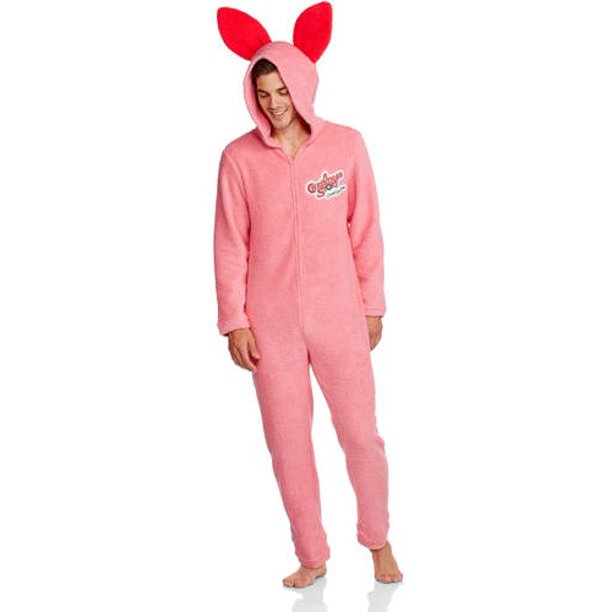 Christmas Story Unisex Deranged Easter Bunny Hooded Onesie Pajama Walmart Com