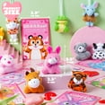 thumbnail image 6 of 28 Pack Valentines Kid Cards with Mini Plush Animals Toys, Valentines Day Gifts for School, 6 of 9