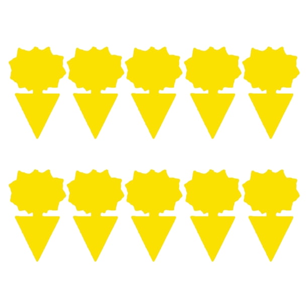 Trampas adhesivas para moscas trampa para frutas no tóxica de doble cara (girasoles) amarillo 10 Uds.