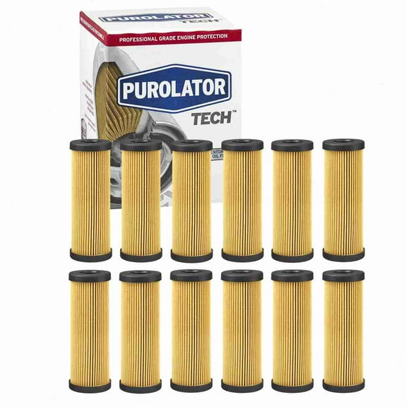 12 pc Purolator TECH TL38154 Engine Oil Filters for 100050 2100050 730 94103 CF8154 CH11955 FT4Z-6731-A G0050 G0050XL LF732 M10387 M9015 P2062 P40033 PG8154 PG8154F S11955 S11955XL TG11955 WL10050