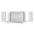 thumbnail image 2 of 14k White Gold Solid Polished Lightweight 7mm Ltw Flat Band Size 10 Ring Ring for Women and Men, 2 of 4