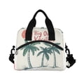 thumbnail image 2 of Lunch Bag Portable Crossbody Meal Bag Cooler Bag Insulated Lunch Bag Food Bag Handheld & Crossbody Design Three Green Coconut Trees, 2 of 6