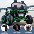 thumbnail image 5 of OTTORD 24 V Ride on Car UTV 2 Seater, 2x200W Electric Truck with Metal Frame, Brake&Gas Pedal, EVA Tires (Green), 5 of 7