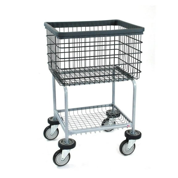 R&B Wire Products Deluxe Elevated Laundry Cart, Dura-Seven™