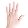 thumbnail image 4 of Angara Freshwater Cultured Pearl Dual Shank Ring with Diamonds in 14K Yellow Gold for Women | June Birthstone Jewelry for Her, 4 of 8