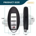 thumbnail image 3 of AKS KEYS New Replacement for Nissan 2007 - 2012 Smart Prox Key Fob 4B CWTWBU735 (2 Pack), 3 of 6