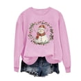 thumbnail image 5 of Hilzaten Womens Tops Hoodie Long Sleeve Casual Pullover Loosse Womens Print Sweatshirts, 5 of 7