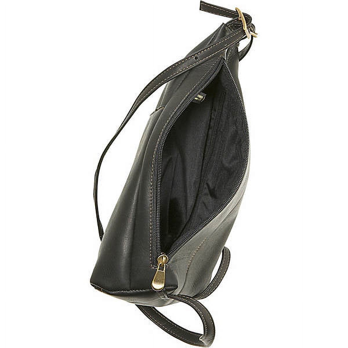 Le Donne Leather Womens Slim Sling Backpack LD-961 - image 2 of 6