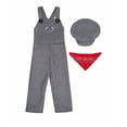 thumbnail image 3 of MEZZALL Halloween For Boys Train Engineer Overalls Outfits Kids Role Play Dress Up Party Performance Cozy Toddler Clothing, 3 of 9