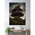 thumbnail image 2 of Mushroom House Poster Wall Art, Modern Wall Decor, 8x12 UNFRAMED, 2 of 2