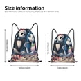 thumbnail image 2 of Goofa The Nightmare Before Christmas Print Drawstring Backpack Bag Sport Gym Sackpack Cinch Bags Drawstring Bags Draw String Sport Bag-Small, 2 of 5