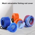 thumbnail image 4 of 170CM Fishing Rod Sleeve with Capped Tip Stretch Breathable Mesh PET Lightweight Foldable Fishing Pole Protector Fishing Accessories, 4 of 8