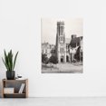 thumbnail image 2 of Charles Marville Church Tower Paris France 1800S Photo Extra Large XL Wall Art Poster Print, 2 of 3