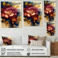 thumbnail image 4 of Designart Red And Gold Camellia Floral Design II Canvas Wall Art, 4 of 5