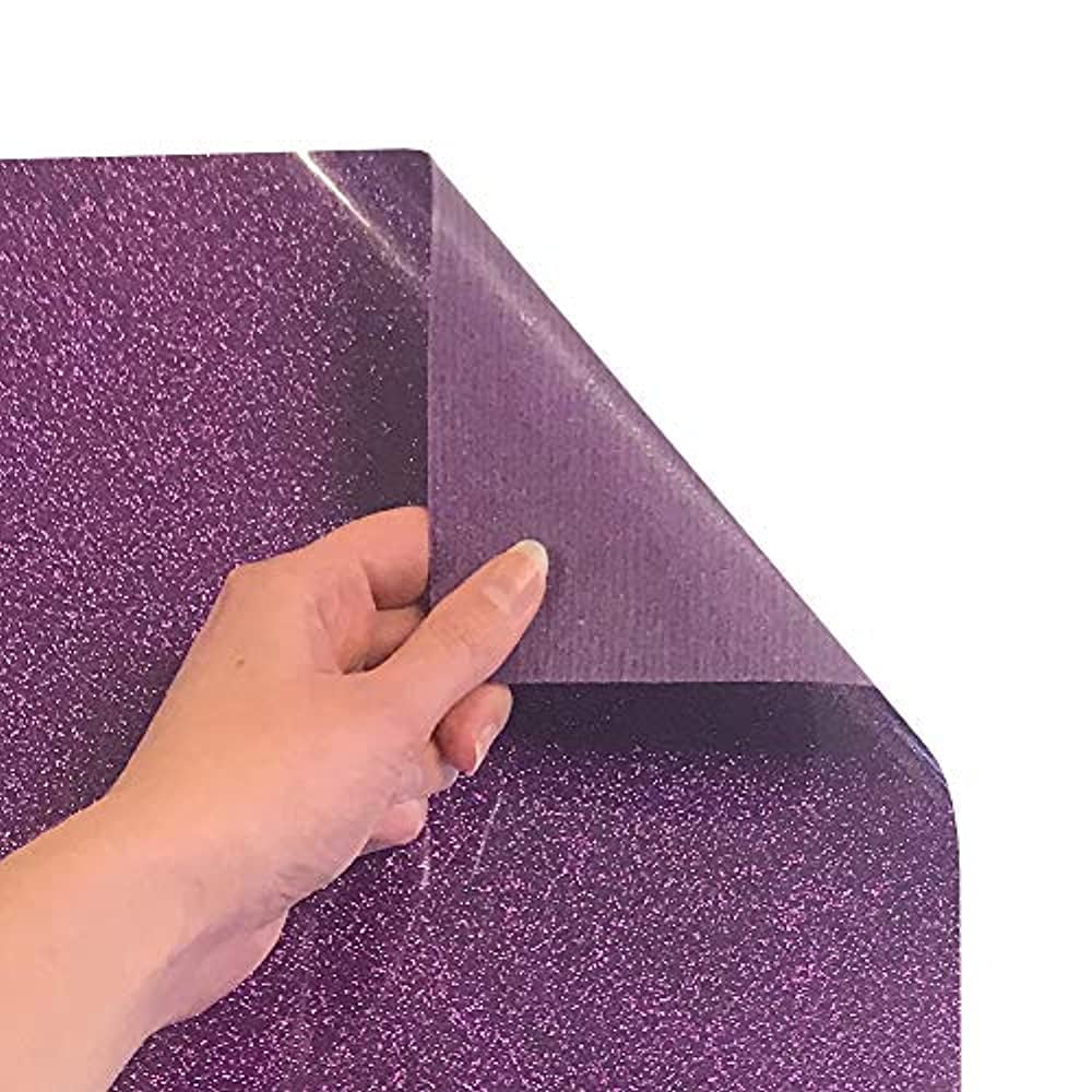 Siser Glitter HTV 20" x 3ft Roll - Iron on Heat Transfer Vinyl Purple