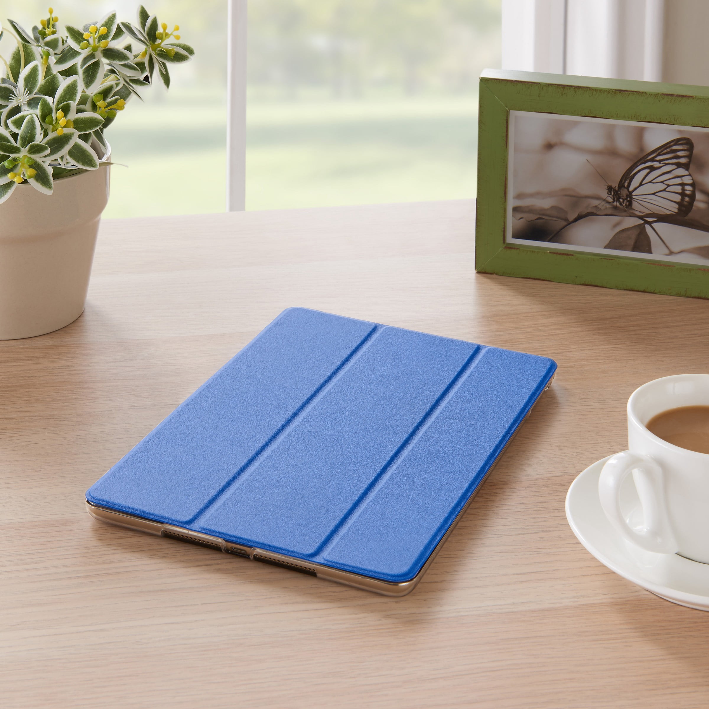 onn. Folio Case for 9.7 inch iPad Air 1 & iPad Air 2, Cobalt Crush