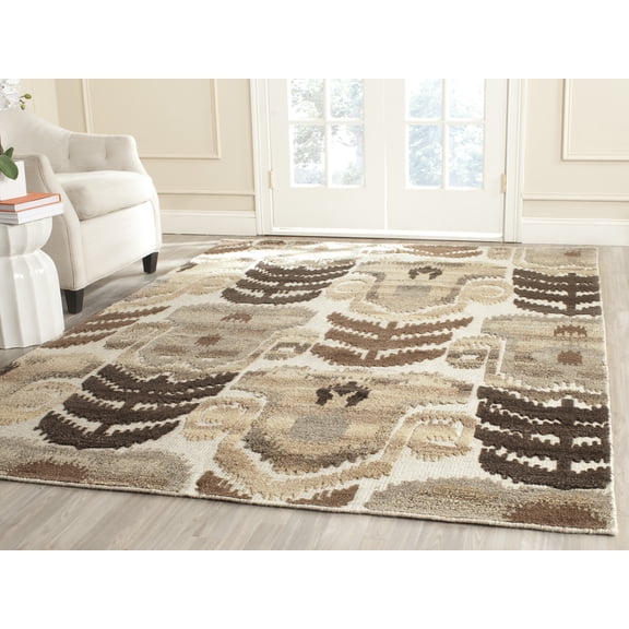 SAFAVIEH Kenya Walton Aztec Area Rug, Natural, 9' x 12'