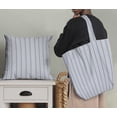 thumbnail image 2 of Soimoi White Fabric - By the Yard - 54 Inch Wide - Stripes - Timeless Appeal with Classic Stripes Printed Fabric, 2 of 6