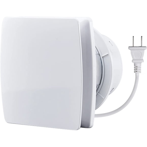 4" Home Exhaust Fan Window and Wall Mount Vent Fan for Kitchen Bathroom Workshop Garage Ventilation (110v/12W/White)