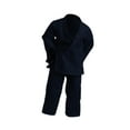 thumbnail image 4 of 2x Ropa de figura masculina 1/12 Moda Kung Fu Traje de entrenamiento Pantalones y chaqueta casual para 6 '' Figuras de acción Vestido de muñecas BJD azul oscuro, 4 of 10