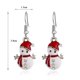 thumbnail image 2 of Collar de Papá Noel Pendientes colgantes de copo de nieve Linda decoración navideña $ Pendientes de la serie navideña $ Personalidad Temperamento de moda Lindos pendientes navideños, 2 of 4