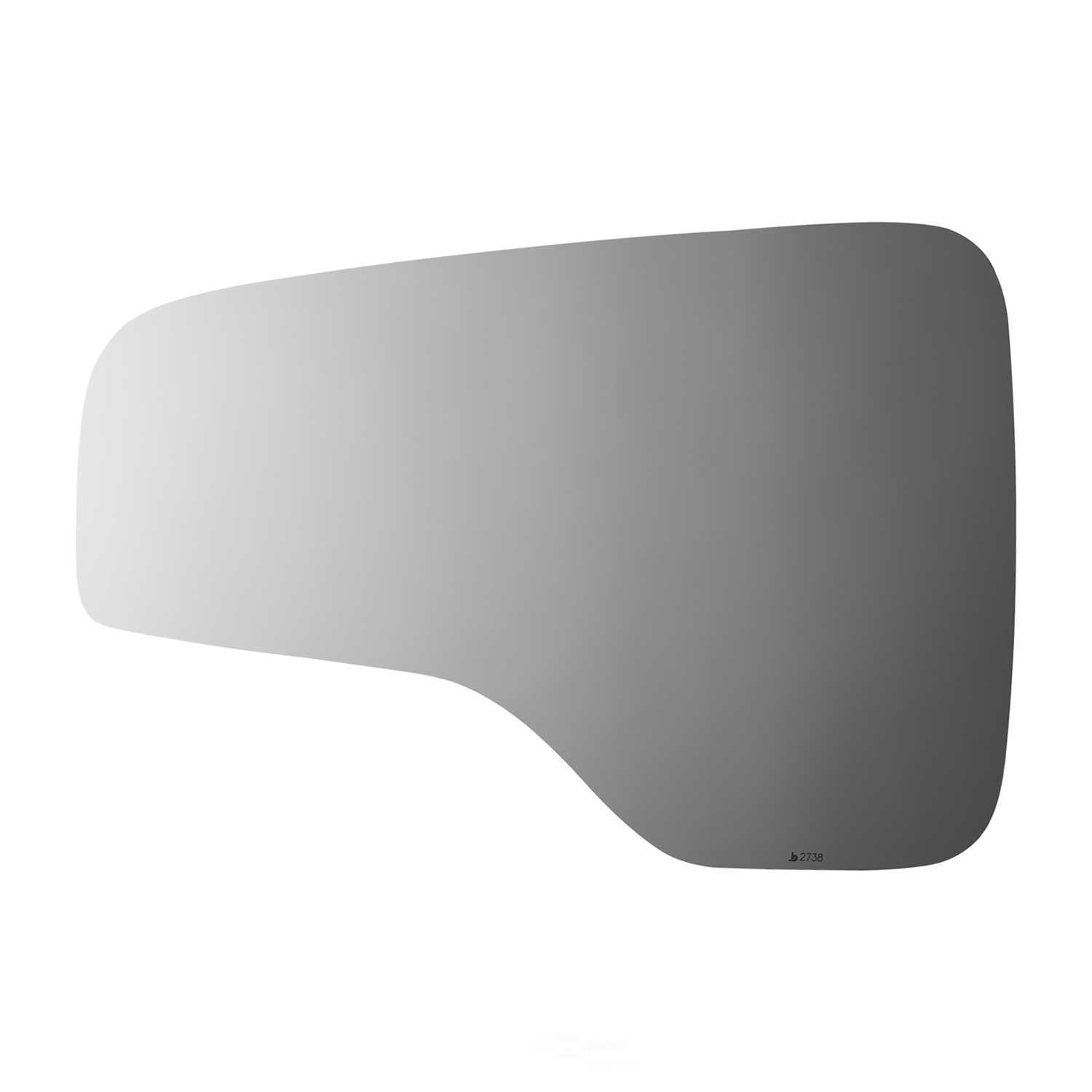 Burco Side View Mirror Replacement Glass - Clear Glass - 2738
