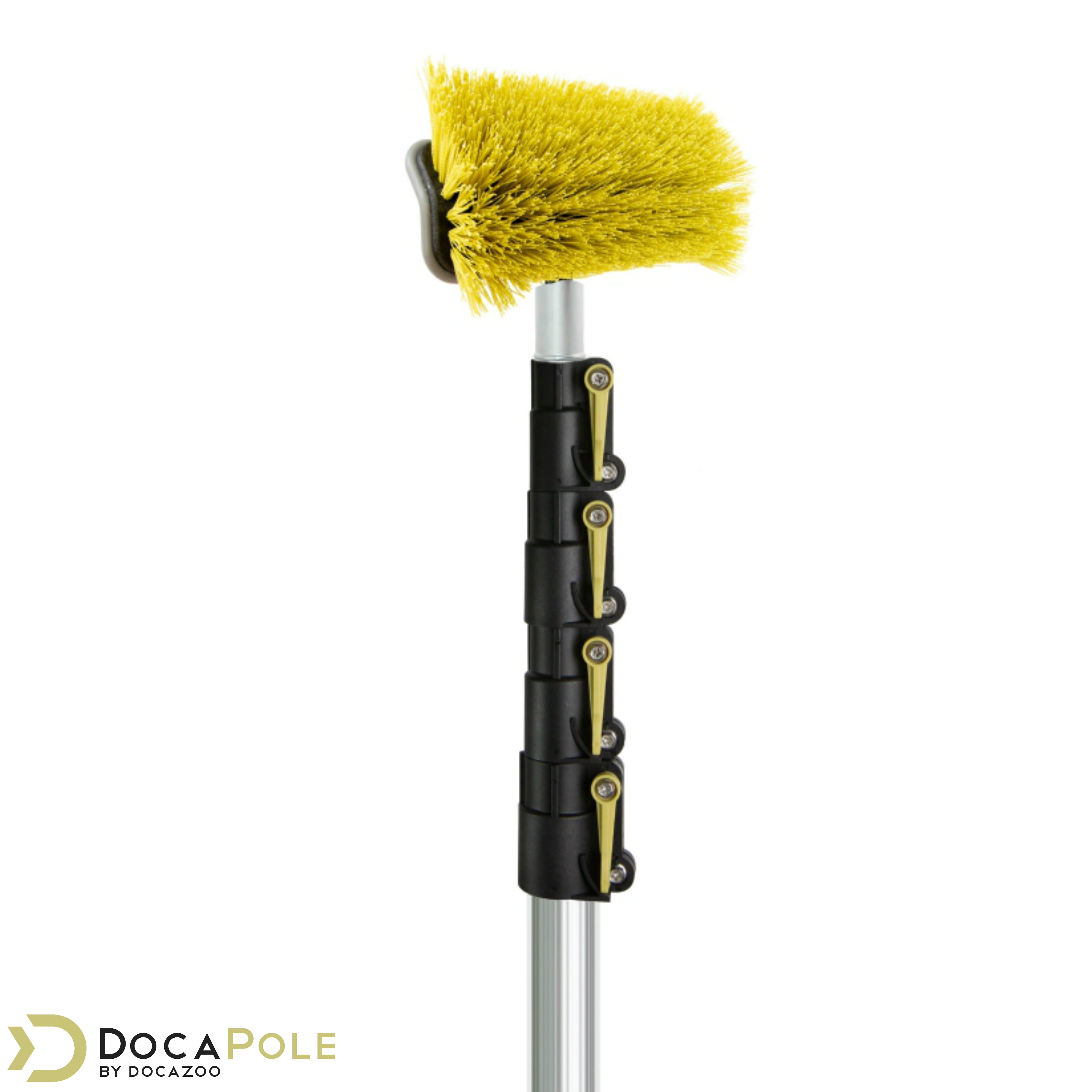 DocaPole 7-30 Foot Hard Bristle Brush Extension Pole