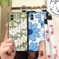 thumbnail image 2 of LYM-Phone Case For Samsung Galaxy A03 Global/SM-A035F, Phone Holder Back Cover Lanyard Anti-dust Oil Painting Silicone Wrist Strap Waterproof Kickstand Durable Soft case Dirt-resistant, 2 of 9