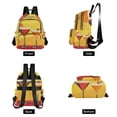 thumbnail image 4 of FORMRS Mini Backpack Purse for Women Quilted Travel Daypack Casual Shoulder Bag, Orange Cocktails, 4 of 7