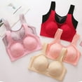 thumbnail image 3 of PATLOLLAV Womens Bra Wire Free Underwear Onepiece Bra Everyday Underwear Bras, 3 of 5