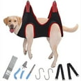 thumbnail image 1 of S Arnés de hamaca para el cuidado de perros con cortaúñas, recortador, lima de uñas, peine, bolsa de sujeción para hamaca para perros transpirable, ayudante de cabestrillo para el, 1 of 4