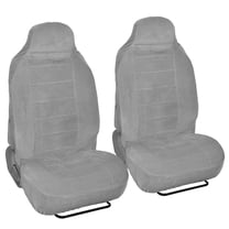 BDK Encore Car Seat Covers, Dotted Cloth 2 Piece Premium High Back Seat Covers
