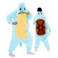 thumbnail image 1 of Squirtle Pajamas Animal Costume Adult Jumpsuit, 1 of 4