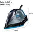 thumbnail image 2 of Plancha de vapor Taurus con suela antiadherente NEGRA ARIEL, 2 of 4