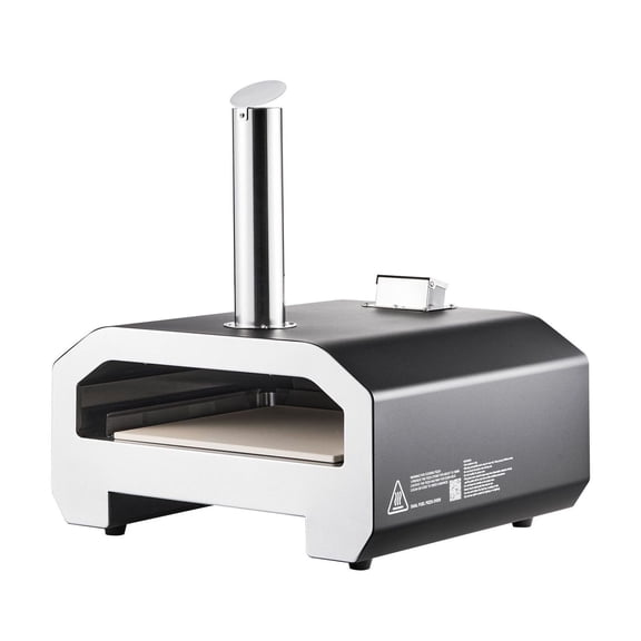 Dual Fuel Pizza Oven, 16" Wood Fire & Propane Pizza Maker, Portable Outdoor Oven with Thermometer