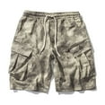 thumbnail image 2 of Camo Cargo Pants for Men Loose Fit Elastic Waist Shorts Summer Breathable Comfortable Casual Shorts Camouflage XXXL, 2 of 6