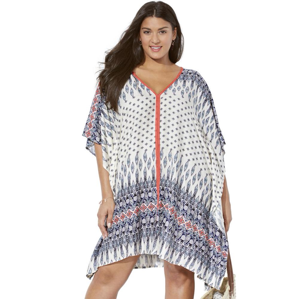 Swimsuitsforall - Swimsuits For All Women's Plus Size Kelsea Cover Up ...