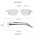 thumbnail image 4 of LifeArt Blue Light Blocking Glasses, Computer Reading Glasses, Anti Blue Rays, Reduce Eyestrain, Stylish for Men and Women(Gold,No Magnification), 4 of 5