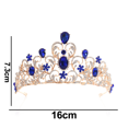 thumbnail image 2 of Coronas góticas para niñas - Tiara de reina barroca vintage para piezas de fiesta de bodas y desfiles, 2 of 5