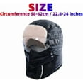 thumbnail image 7 of 2026 New 4 in 1 Hat with Mask Goggles，Winter Windproof Full Cover Balaclava with Glasses Hat, Winter Plush Lined Full Hood Ski Cap, 7 of 7