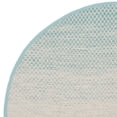 thumbnail image 6 of SAFAVIEH Montauk Vaughn Geometric Cotton Area Rug, Turquoise/Ivory, 6' x 6' Round, 6 of 6