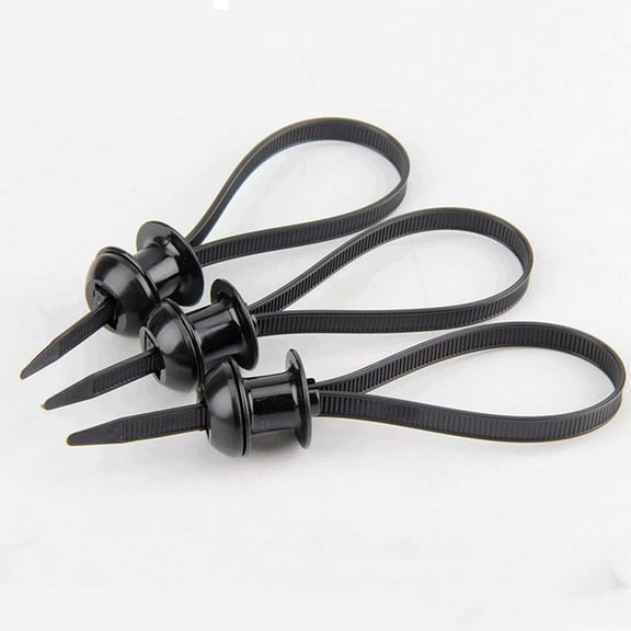 10/100PC Nylon Universal Cable Tie Buckle, New Heavy Duty Self-Locking Zip Ties Holder, Multifunctional Cable Tie Buckle with Pin and Button, Portable Repair Decoration