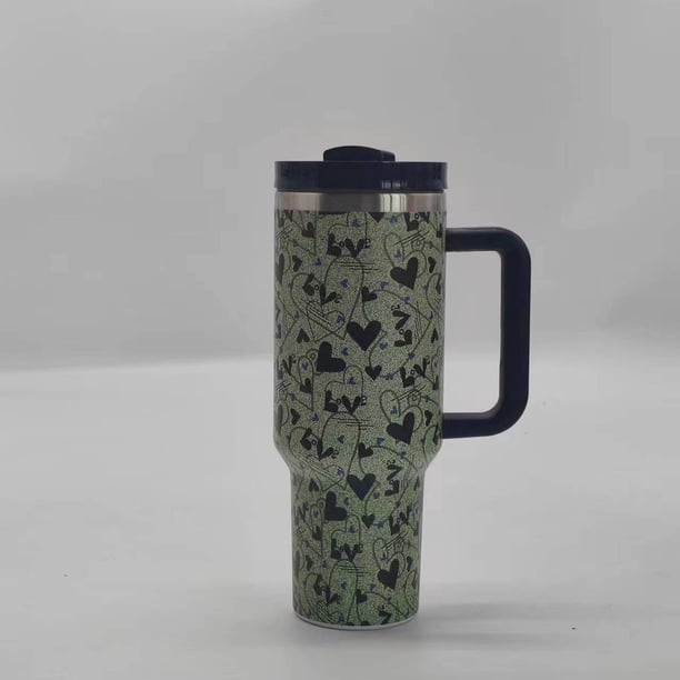 Stanley Quencher FlowState - Vaso de acero inoxidable aislado al vacío, con tapa y popote, vaso para agua, té helado o café, licuado y más A/40oz