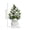 H, variant on Tabletop Mini Christmas Tree with Bow, 9" Plastic Xmas Tree Ornaments, Retractable Artificial Xmas Trees with Bells and Fake Pine Cones, Holiday and Birthday Gifts for Women Men - J