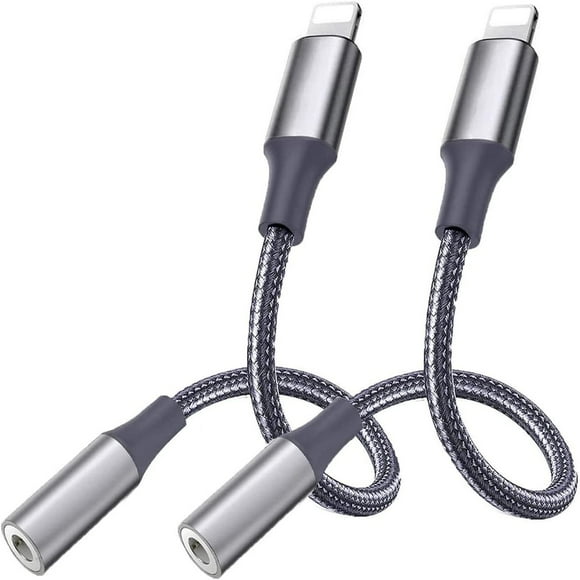 2 Packs 3.5mm Headphones Adapter, For Iphone Cabel To 3.5mm Earphones/Headphones Jack Aux Audio Adapter Dongle For IPhone 14/13/12/11 Pro Max/Mini/XS