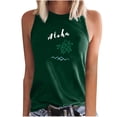 thumbnail image 1 of Moda casual mujer sin mangas impreso damas o-cuello tops chaleco camiseta Pompotops lopia989916, 1 of 6