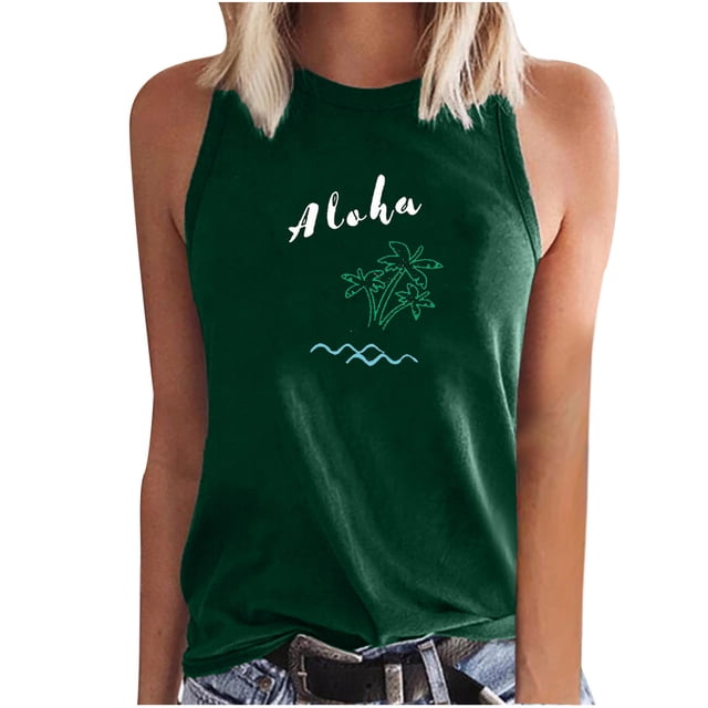 Moda casual mujer sin mangas impreso damas o-cuello tops chaleco camiseta Pompotops lopia989916
