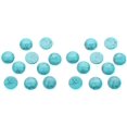 thumbnail image 2 of 20pcs 4mm Natural Blue Turquoise Half Round Flat Back Stone Beads for Jewelry Making DIY Craft, 2 of 7