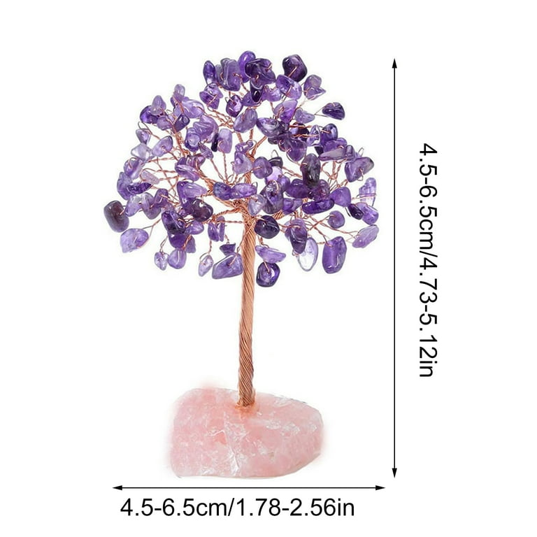 Natural Crystal Tree,Healing Crystals Gemstones Feng Shui Tree